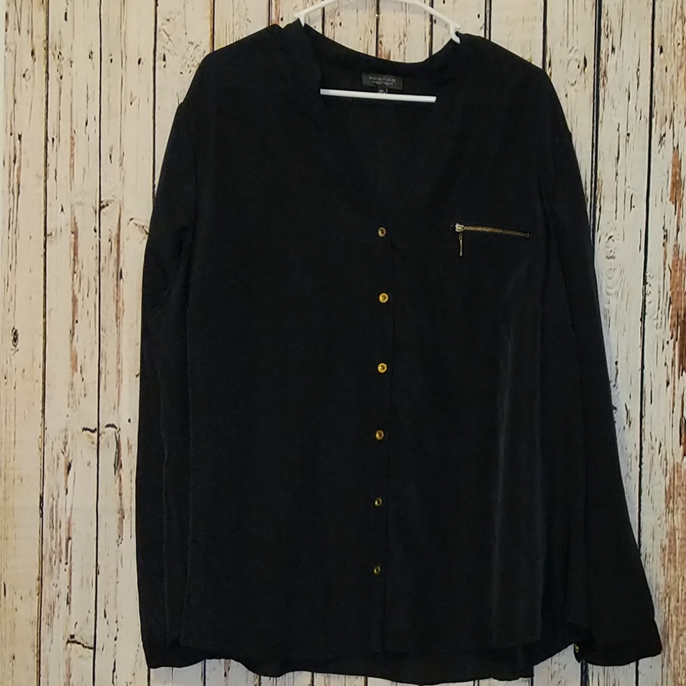 Black button up shirt size 3x